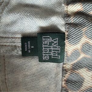 Wild Fable Geometric Pattern Pants in Gray and Cream